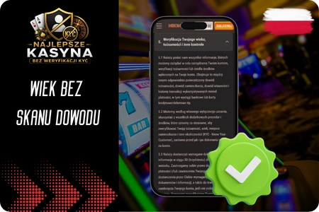 Kasyna bez KYC – weryfikacja wieku gracza